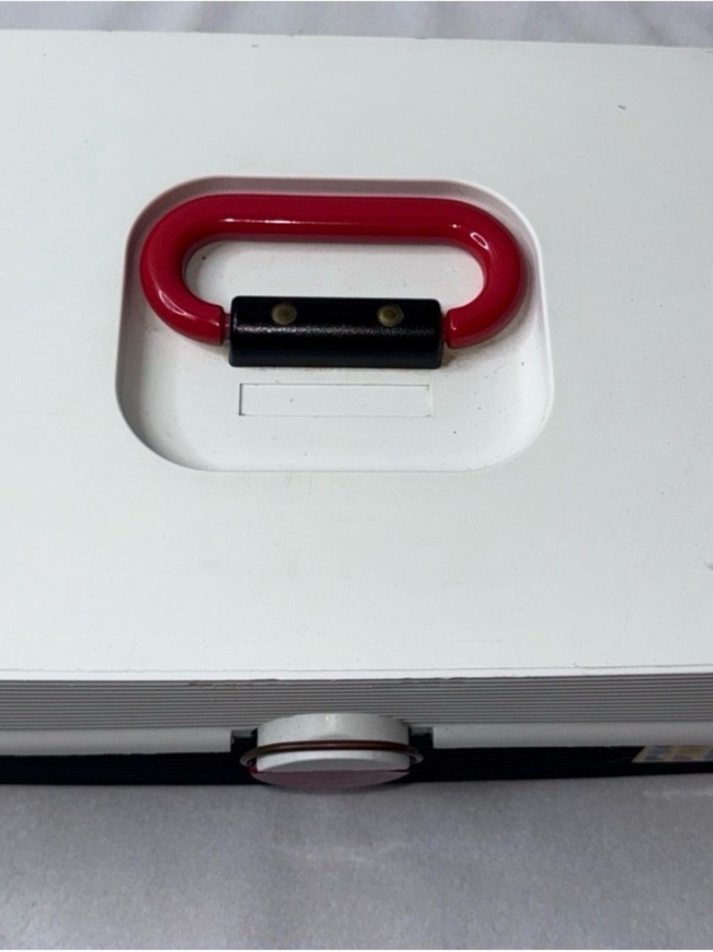 Retro Plastic Storage Case with Red Accent - Picture 2 of 6